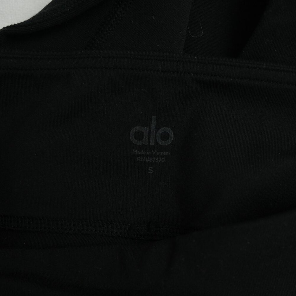 Alo Yoga Womens Leggings Black Mesh Panels Ventilated Stretch size S $135 - Picture 6 of 7